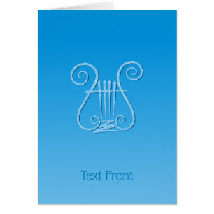 Blue Lyre Hälsningskort