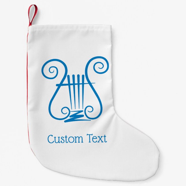Blue Lyre Liten Julstrumpa (Framsidan)