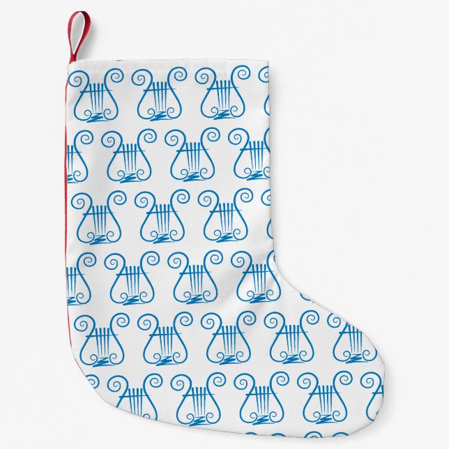 Blue Lyre Liten Julstrumpa (Framsidan)