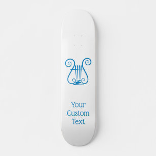 Blue Lyre Mini Skateboard Bräda 18,5 Cm