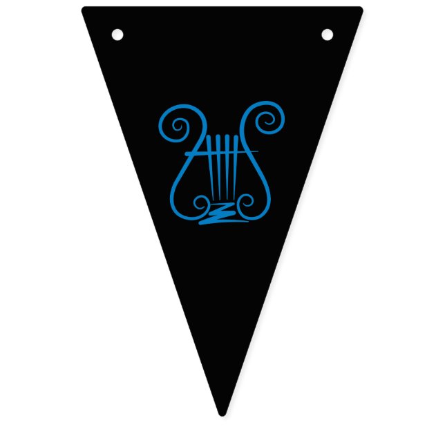 Blue Lyre Vimplar (Första flaggan)