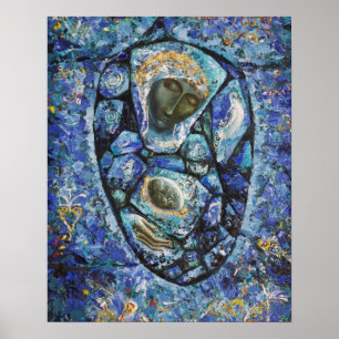 " Blue Madonna " Poster