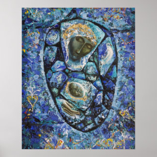 " Blue Madonna " Poster