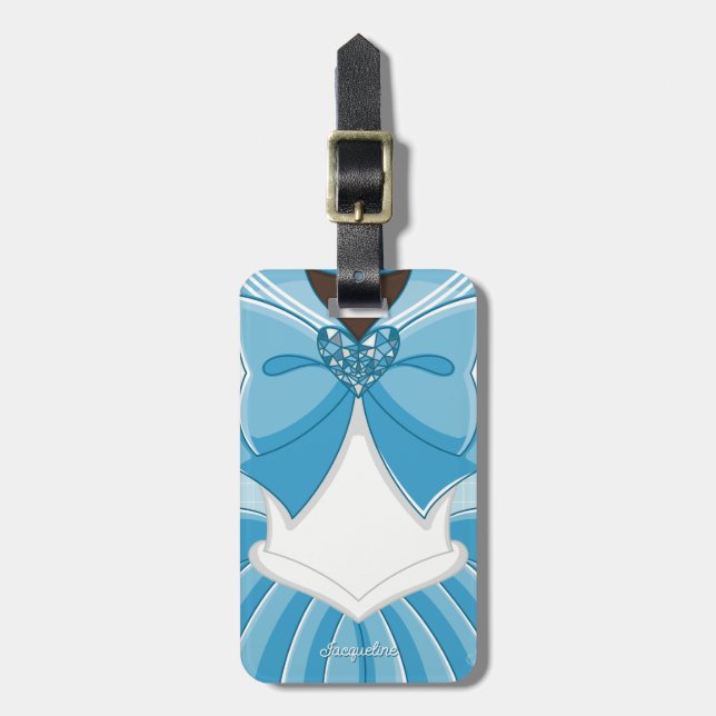 Blue Magical Girl III Bagagebricka (Vertikal Framsida)