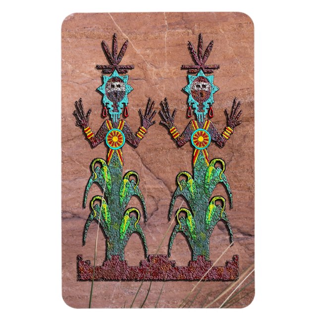 Blue Maj People Magnet (Vertikal)