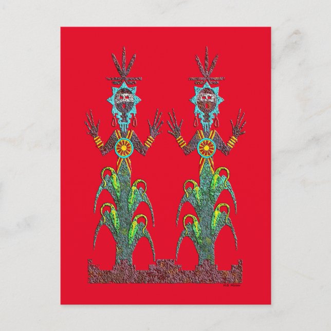 Blue Maj People Vykort (Framsida)