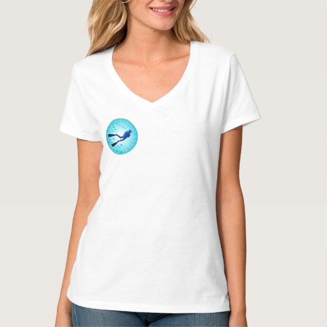 Blue Maldives T Shirt (Framsida)
