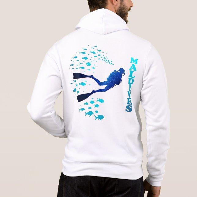 Blue Maldives T Shirt (Baksida)