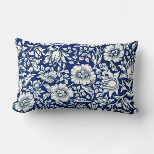 Blue Mallow, berömd William Morris mönster, Lumbarkudde
