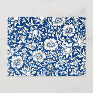 Blue Mallow, vintage mönster Vykort