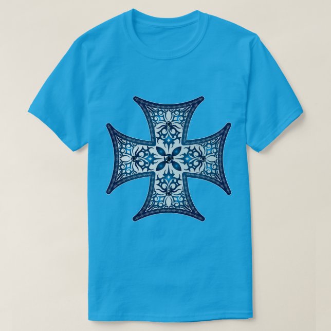 Blue Maltese Kor T Shirt (Design framsida)