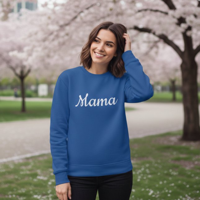 Blue Mama and Dad Sweatshirts T Shirt (Skapare uppladdad)