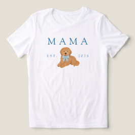 Blue Mama Golden Doodle Valp Födelsedag T Shirt