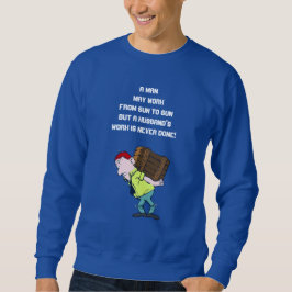 Blue Manar Sweatshirt Say Working Man Funny