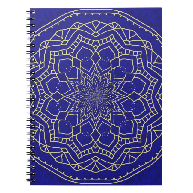 Blue Mandala Anteckningsbok (Framsidan)