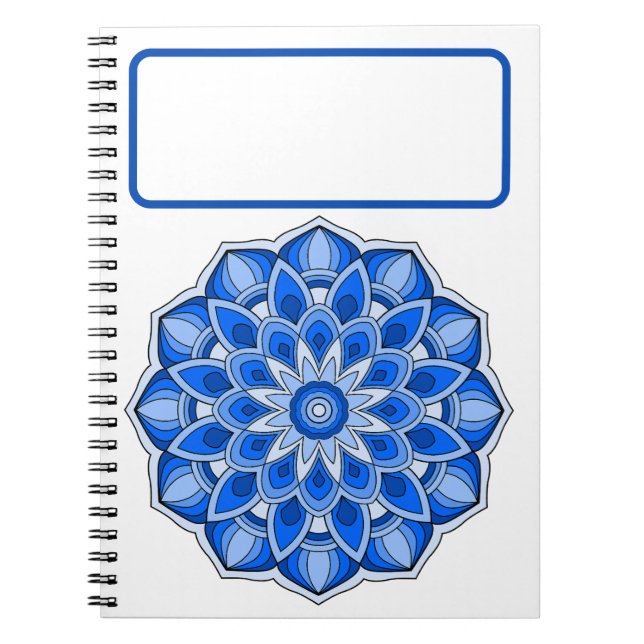 Blue mandala anteckningsbok (Framsidan)