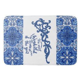 Blue Mandala Bath Mat Badrumsmatta
