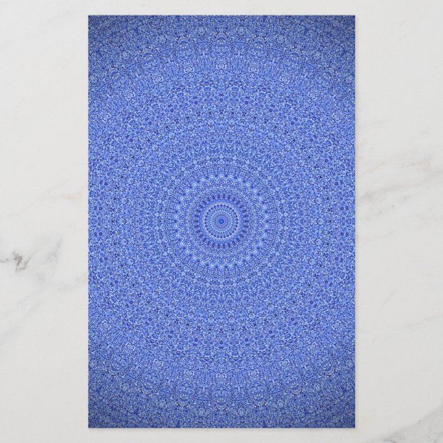 Blue Mandala Brevpapper (Framsida)