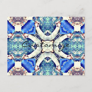Blue mandala eart Thunder_Cove Vykort