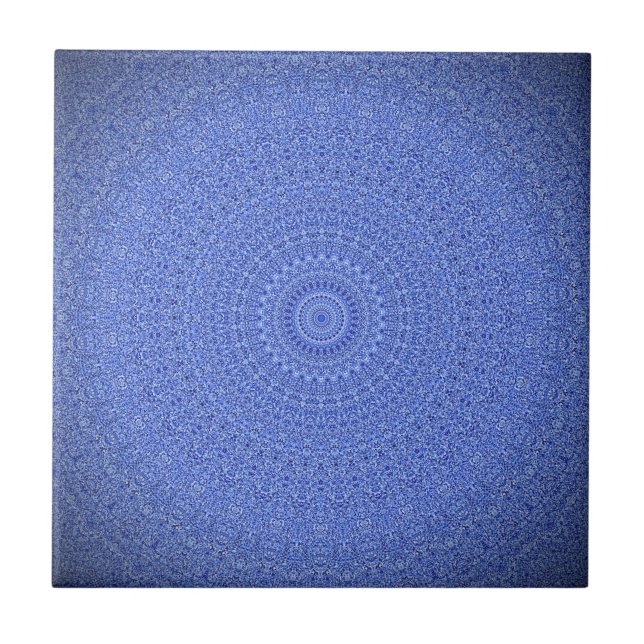 Blue Mandala Kakelplatta (Framsidan)