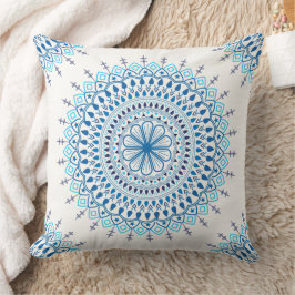 Blue mandala kudde