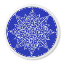 Blue Mandala Magnet