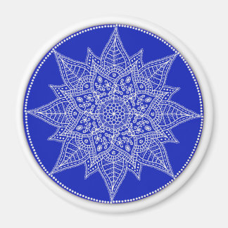 Blue Mandala Magnet