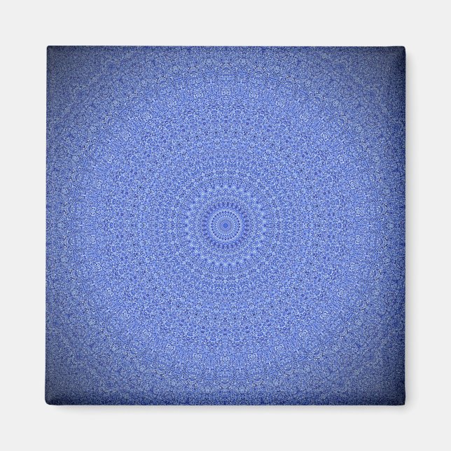 Blue Mandala Magnet (Framsidan)
