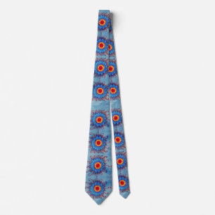 Blue Mandala Mönster Tie Slips