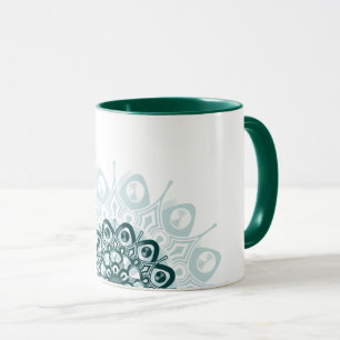 Blue mandala mugg