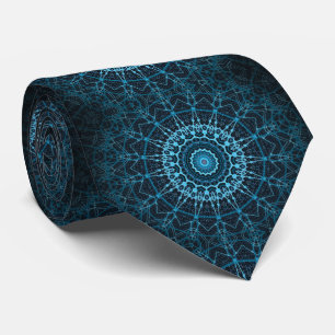 Blue Mandala Net Retro Hippie Trippy Boho Chic Slips