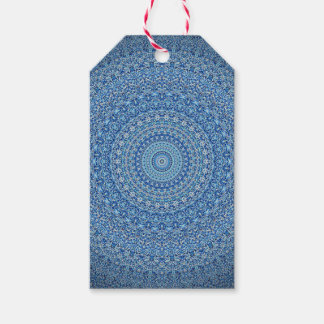 Blue Mandala Presentetikett