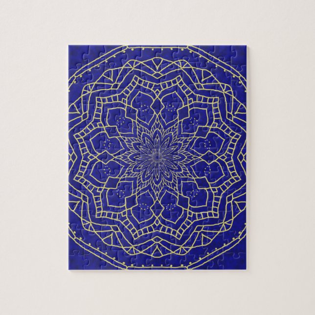 Blue Mandala Pussel (Vertikal)