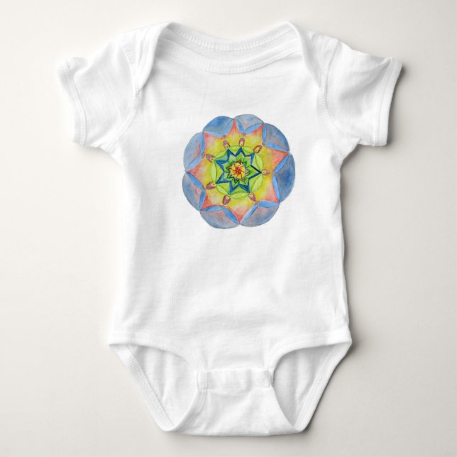 Blue Mandala T-shirt (Framsida)