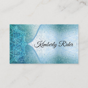 Blue Mandala Visitkort