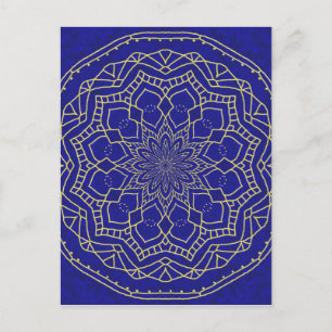 Blue Mandala Vykort