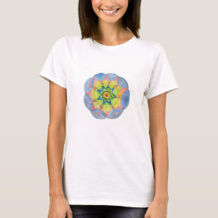 Blue mandala, Watercolor mandala Art T-shirt