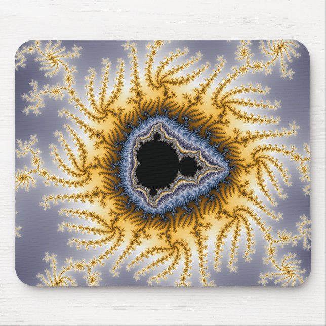 Blue Mandel - Fractal Mousepad Musmatta (Framsidan)