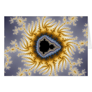 Blue Mandelbrot - Fractal Card Hälsningskort