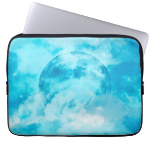 BLUE MÅNE ARTISTISTIK KVÄLL HIMLAR LAPTOP FODRAL