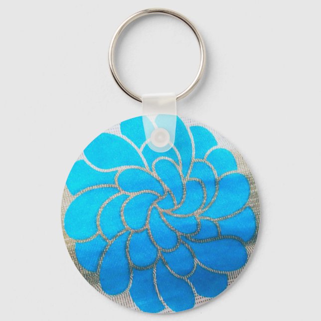 Blue Måne Design Nyckelring (Framsida)