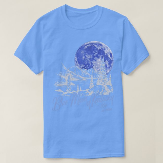 Blue Måne i Kentucky T Shirt (Design framsida)