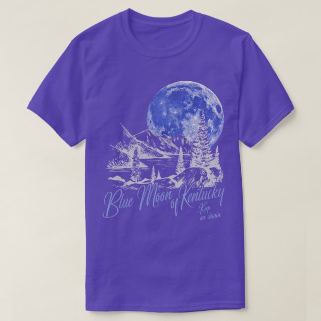 Blue Måne i Kentucky T Shirt (Design framsida)