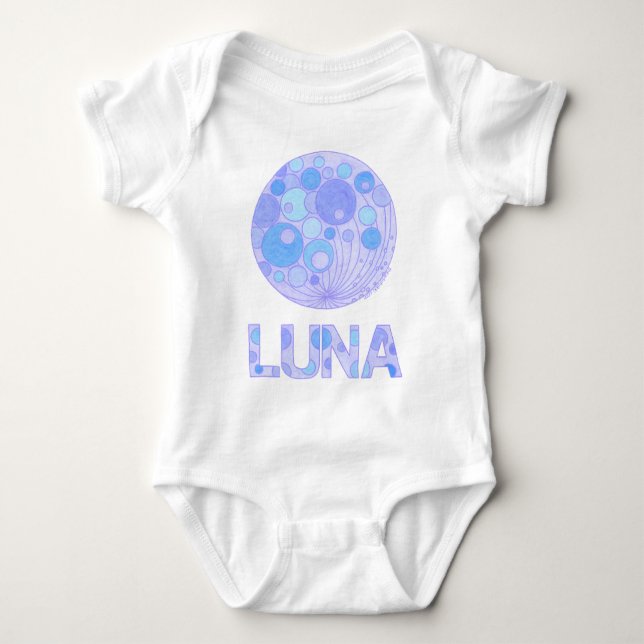 Blue Måne Luna T-Shirts (Framsida)