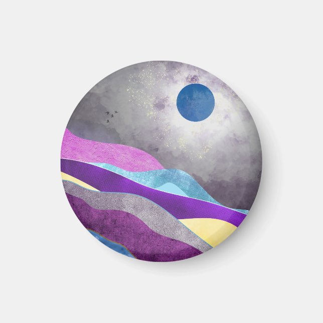 Blue Måne Magnet (Framsidan)