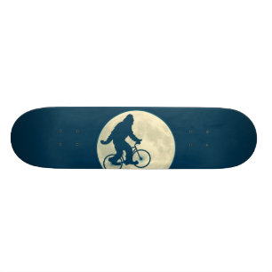 BLUE MÅNE-MÄTSKATTER PÅ EN BILD SKATEBOARD BRÄDA 20 CM