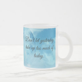 BLUE MÅNE MOTIVATIONELLA KVOTER COFFEE MUGG