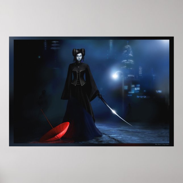 Blue Måne Poster (Framsidan)