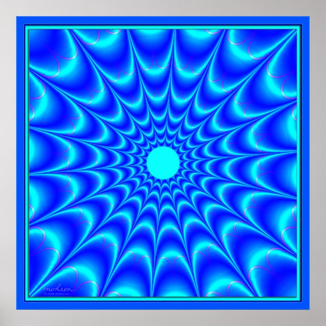 Blue Måne Shining Poster (Framsidan)