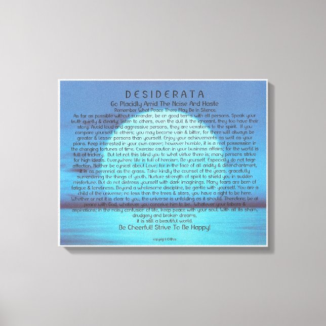 Blue Måne Stigning på Canvas (Framsida)